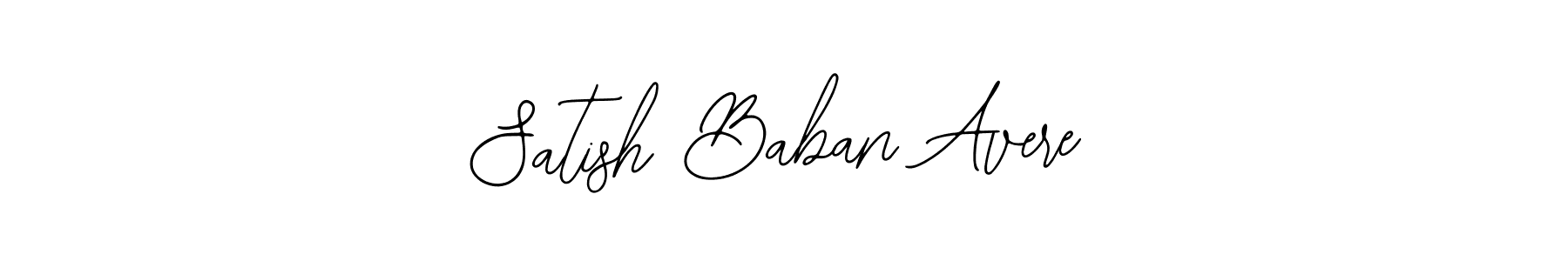 Use a signature maker to create a handwritten signature online. With this signature software, you can design (Bearetta-2O07w) your own signature for name Satish Baban Avere. Satish Baban Avere signature style 12 images and pictures png