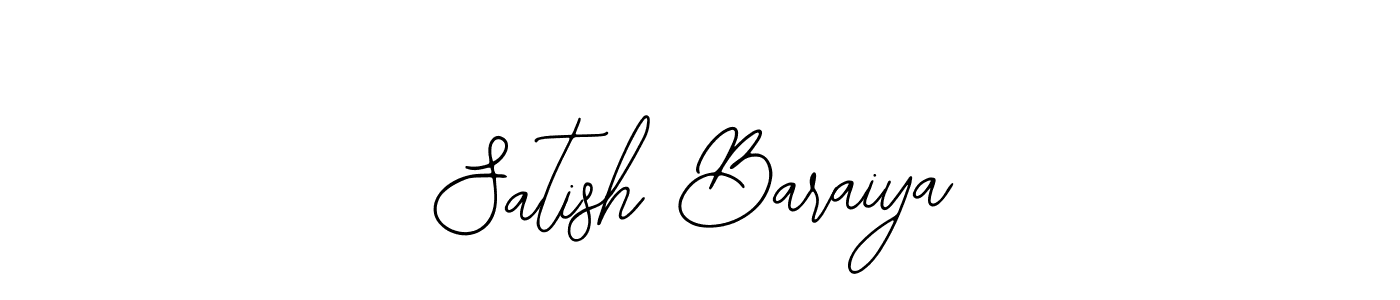 Satish Baraiya stylish signature style. Best Handwritten Sign (Bearetta-2O07w) for my name. Handwritten Signature Collection Ideas for my name Satish Baraiya. Satish Baraiya signature style 12 images and pictures png