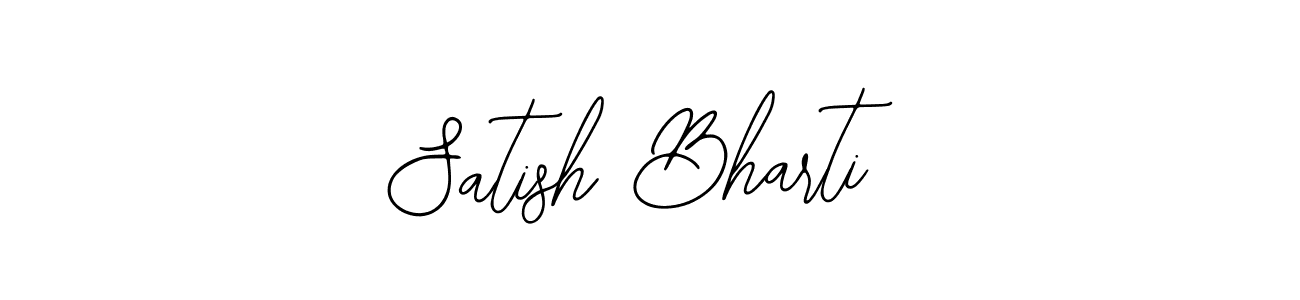 The best way (Bearetta-2O07w) to make a short signature is to pick only two or three words in your name. The name Satish Bharti include a total of six letters. For converting this name. Satish Bharti signature style 12 images and pictures png