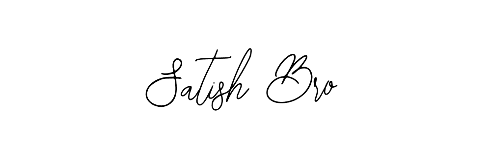 How to make Satish Bro name signature. Use Bearetta-2O07w style for creating short signs online. This is the latest handwritten sign. Satish Bro signature style 12 images and pictures png