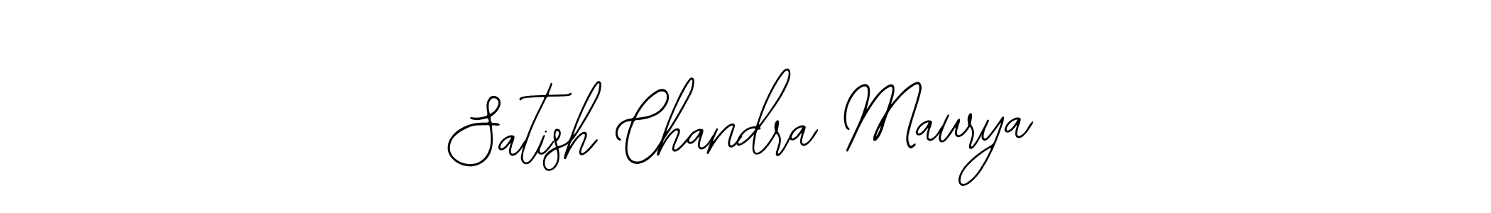 Use a signature maker to create a handwritten signature online. With this signature software, you can design (Bearetta-2O07w) your own signature for name Satish Chandra Maurya. Satish Chandra Maurya signature style 12 images and pictures png