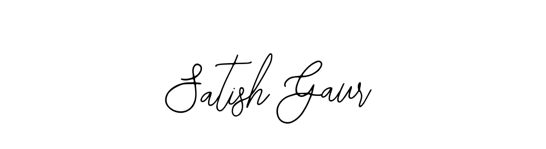 How to Draw Satish Gaur signature style? Bearetta-2O07w is a latest design signature styles for name Satish Gaur. Satish Gaur signature style 12 images and pictures png
