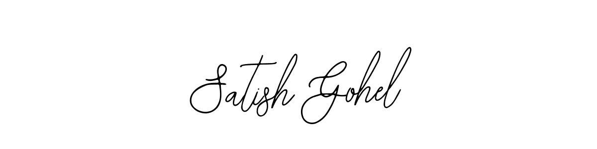 The best way (Bearetta-2O07w) to make a short signature is to pick only two or three words in your name. The name Satish Gohel include a total of six letters. For converting this name. Satish Gohel signature style 12 images and pictures png