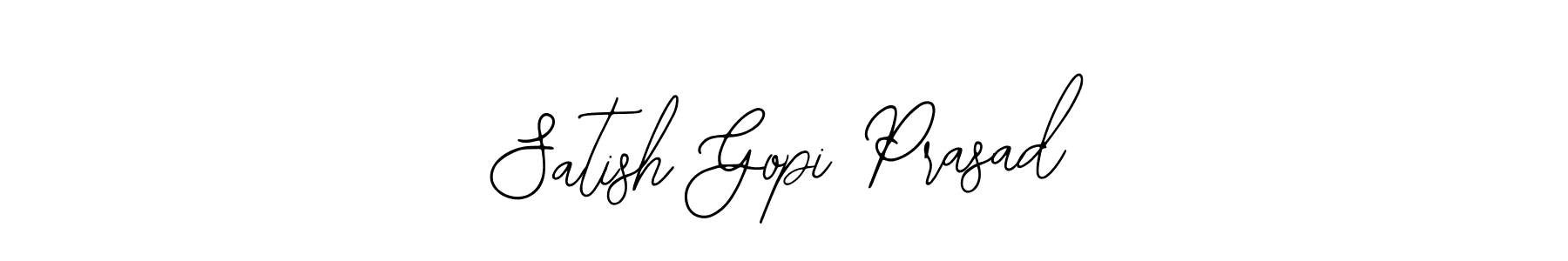 Use a signature maker to create a handwritten signature online. With this signature software, you can design (Bearetta-2O07w) your own signature for name Satish Gopi Prasad. Satish Gopi Prasad signature style 12 images and pictures png