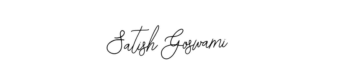 if you are searching for the best signature style for your name Satish Goswami. so please give up your signature search. here we have designed multiple signature styles  using Bearetta-2O07w. Satish Goswami signature style 12 images and pictures png