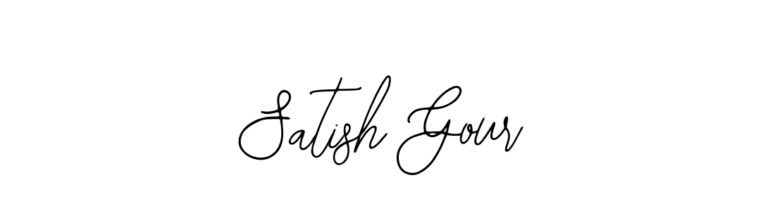 How to make Satish Gour signature? Bearetta-2O07w is a professional autograph style. Create handwritten signature for Satish Gour name. Satish Gour signature style 12 images and pictures png