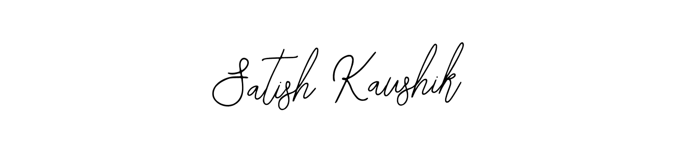 How to make Satish Kaushik name signature. Use Bearetta-2O07w style for creating short signs online. This is the latest handwritten sign. Satish Kaushik signature style 12 images and pictures png