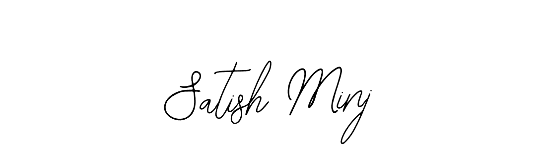 Also You can easily find your signature by using the search form. We will create Satish Minj name handwritten signature images for you free of cost using Bearetta-2O07w sign style. Satish Minj signature style 12 images and pictures png