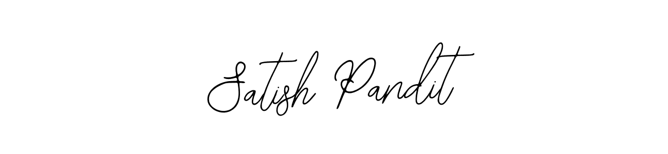 Make a beautiful signature design for name Satish Pandit. Use this online signature maker to create a handwritten signature for free. Satish Pandit signature style 12 images and pictures png