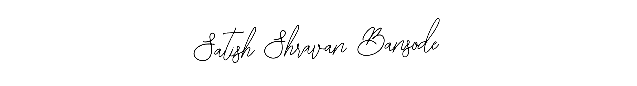 if you are searching for the best signature style for your name Satish Shravan Bansode. so please give up your signature search. here we have designed multiple signature styles  using Bearetta-2O07w. Satish Shravan Bansode signature style 12 images and pictures png