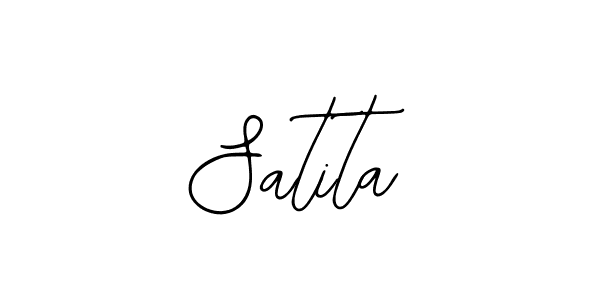 Use a signature maker to create a handwritten signature online. With this signature software, you can design (Bearetta-2O07w) your own signature for name Satita. Satita signature style 12 images and pictures png