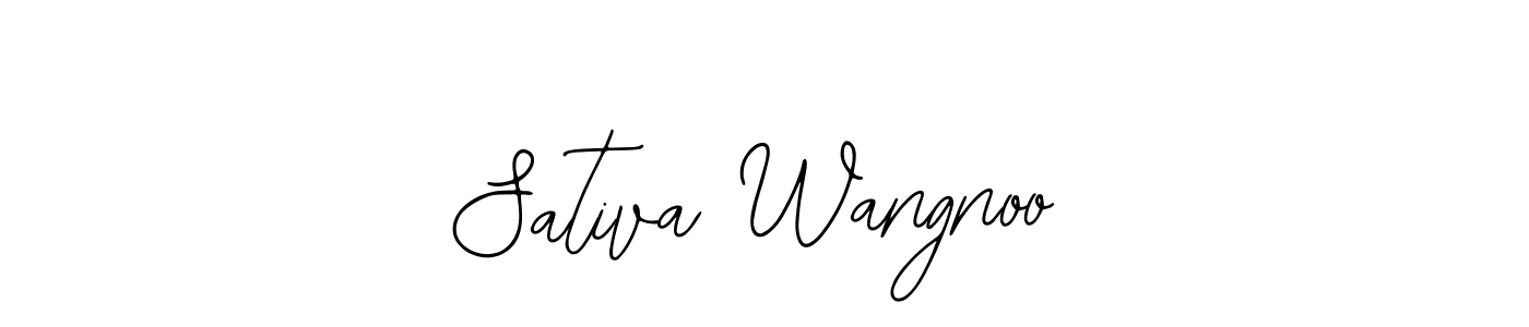 Once you've used our free online signature maker to create your best signature Bearetta-2O07w style, it's time to enjoy all of the benefits that Sativa Wangnoo name signing documents. Sativa Wangnoo signature style 12 images and pictures png