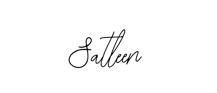 You should practise on your own different ways (Bearetta-2O07w) to write your name (Satleen) in signature. don't let someone else do it for you. Satleen signature style 12 images and pictures png