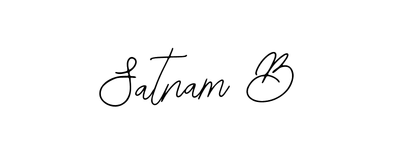 Make a beautiful signature design for name Satnam B. Use this online signature maker to create a handwritten signature for free. Satnam B signature style 12 images and pictures png