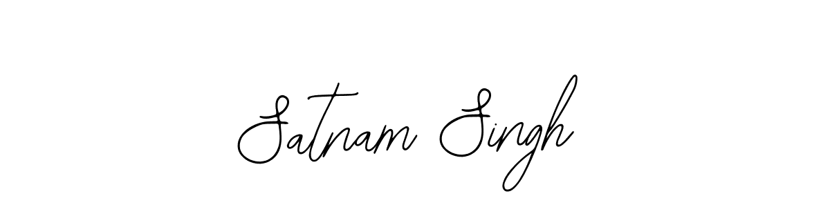 How to make Satnam Singh name signature. Use Bearetta-2O07w style for creating short signs online. This is the latest handwritten sign. Satnam Singh signature style 12 images and pictures png