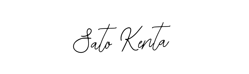 Use a signature maker to create a handwritten signature online. With this signature software, you can design (Bearetta-2O07w) your own signature for name Sato Kenta. Sato Kenta signature style 12 images and pictures png