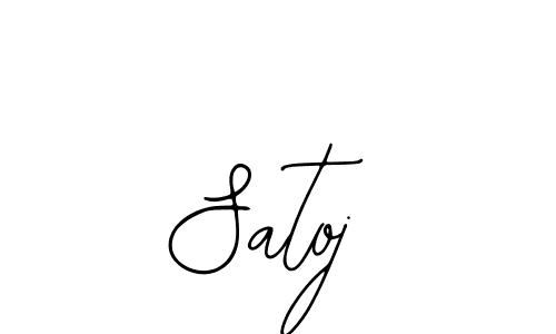 The best way (Bearetta-2O07w) to make a short signature is to pick only two or three words in your name. The name Satoj include a total of six letters. For converting this name. Satoj signature style 12 images and pictures png