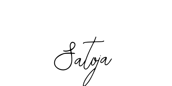 Use a signature maker to create a handwritten signature online. With this signature software, you can design (Bearetta-2O07w) your own signature for name Satoja. Satoja signature style 12 images and pictures png