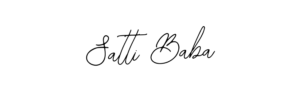 Use a signature maker to create a handwritten signature online. With this signature software, you can design (Bearetta-2O07w) your own signature for name Satti Baba. Satti Baba signature style 12 images and pictures png