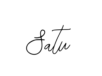 How to make Satu signature? Bearetta-2O07w is a professional autograph style. Create handwritten signature for Satu name. Satu signature style 12 images and pictures png