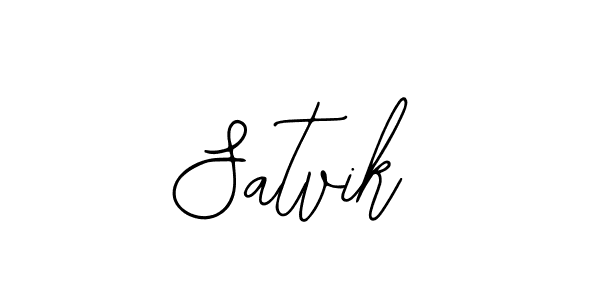 if you are searching for the best signature style for your name Satvik. so please give up your signature search. here we have designed multiple signature styles  using Bearetta-2O07w. Satvik signature style 12 images and pictures png