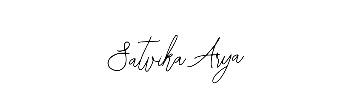 if you are searching for the best signature style for your name Satvika Arya. so please give up your signature search. here we have designed multiple signature styles  using Bearetta-2O07w. Satvika Arya signature style 12 images and pictures png