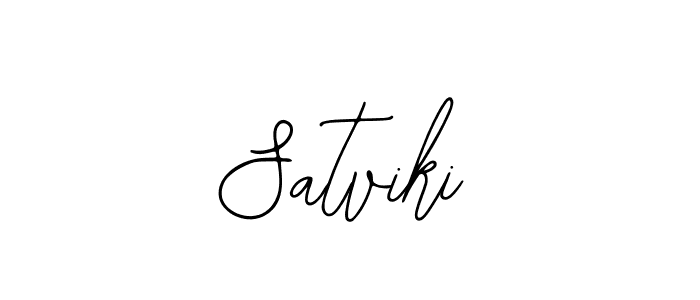 How to make Satviki signature? Bearetta-2O07w is a professional autograph style. Create handwritten signature for Satviki name. Satviki signature style 12 images and pictures png