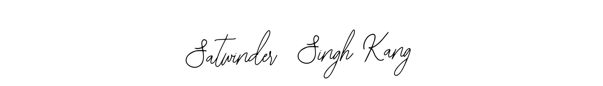 Design your own signature with our free online signature maker. With this signature software, you can create a handwritten (Bearetta-2O07w) signature for name Satwinder  Singh Kang. Satwinder  Singh Kang signature style 12 images and pictures png