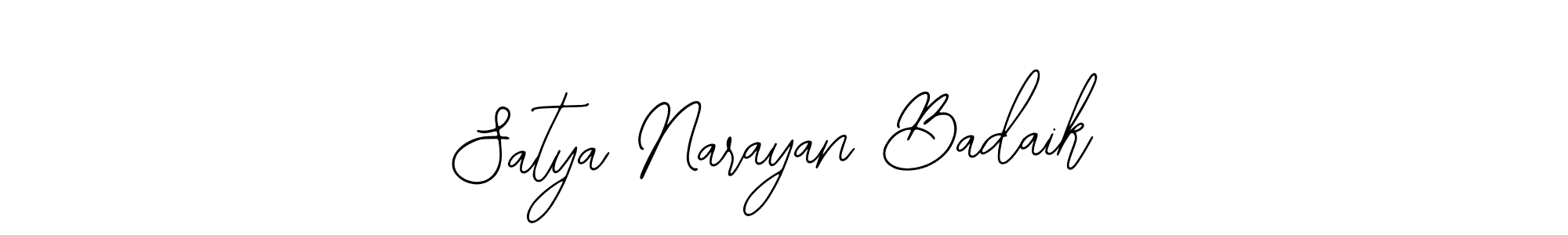 The best way (Bearetta-2O07w) to make a short signature is to pick only two or three words in your name. The name Satya Narayan Badaik include a total of six letters. For converting this name. Satya Narayan Badaik signature style 12 images and pictures png