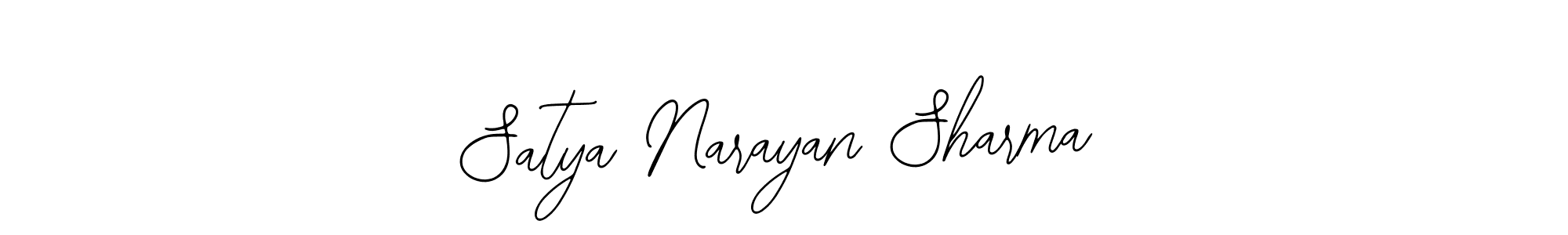 You should practise on your own different ways (Bearetta-2O07w) to write your name (Satya Narayan Sharma) in signature. don't let someone else do it for you. Satya Narayan Sharma signature style 12 images and pictures png