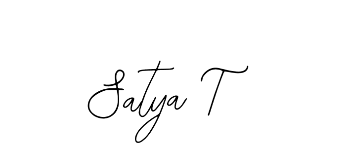 Make a beautiful signature design for name Satya T. Use this online signature maker to create a handwritten signature for free. Satya T signature style 12 images and pictures png