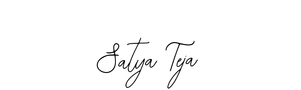 Bearetta-2O07w is a professional signature style that is perfect for those who want to add a touch of class to their signature. It is also a great choice for those who want to make their signature more unique. Get Satya Teja name to fancy signature for free. Satya Teja signature style 12 images and pictures png