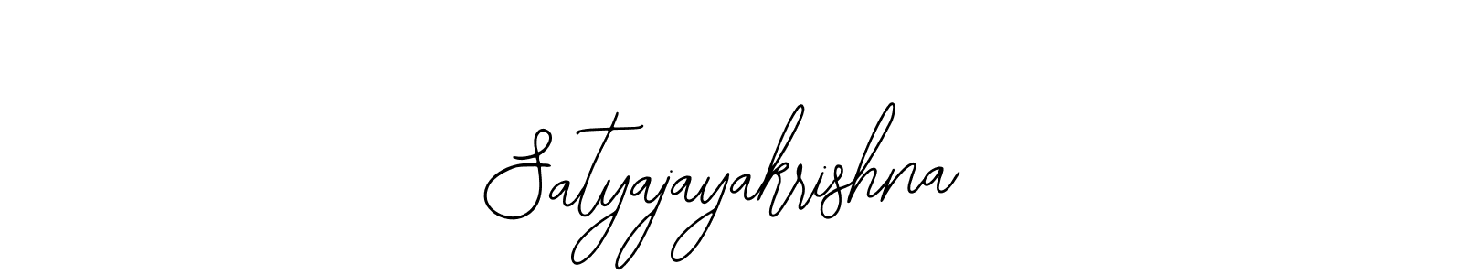 How to make Satyajayakrishna name signature. Use Bearetta-2O07w style for creating short signs online. This is the latest handwritten sign. Satyajayakrishna signature style 12 images and pictures png