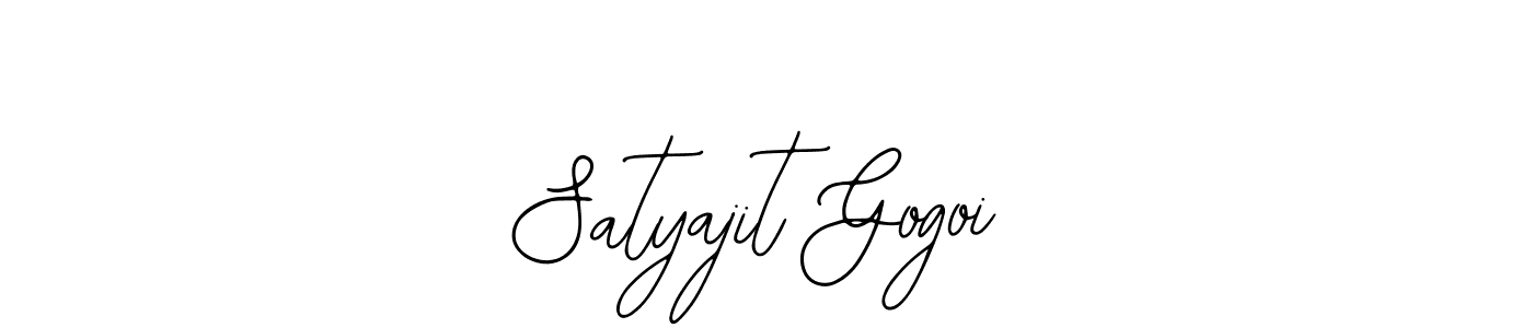 How to make Satyajit Gogoi name signature. Use Bearetta-2O07w style for creating short signs online. This is the latest handwritten sign. Satyajit Gogoi signature style 12 images and pictures png