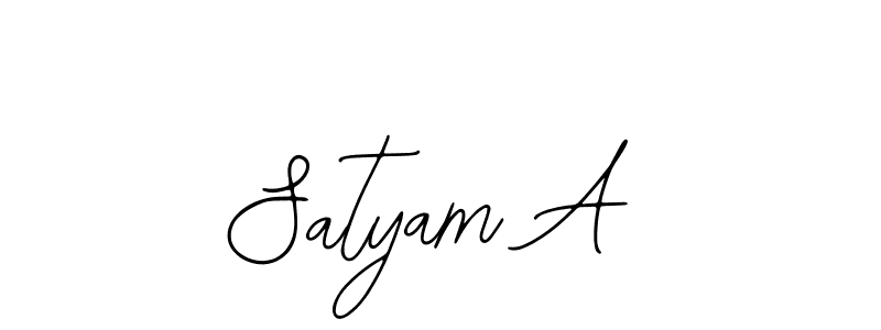 Create a beautiful signature design for name Satyam A. With this signature (Bearetta-2O07w) fonts, you can make a handwritten signature for free. Satyam A signature style 12 images and pictures png