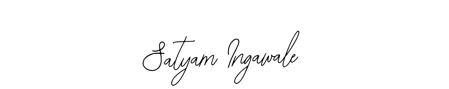 Use a signature maker to create a handwritten signature online. With this signature software, you can design (Bearetta-2O07w) your own signature for name Satyam Ingawale. Satyam Ingawale signature style 12 images and pictures png