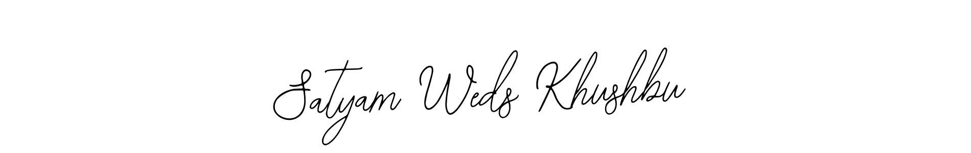 This is the best signature style for the Satyam Weds Khushbu name. Also you like these signature font (Bearetta-2O07w). Mix name signature. Satyam Weds Khushbu signature style 12 images and pictures png