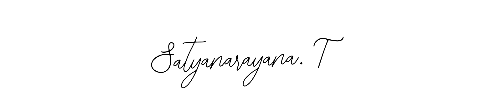 Make a beautiful signature design for name Satyanarayana. T. With this signature (Bearetta-2O07w) style, you can create a handwritten signature for free. Satyanarayana. T signature style 12 images and pictures png