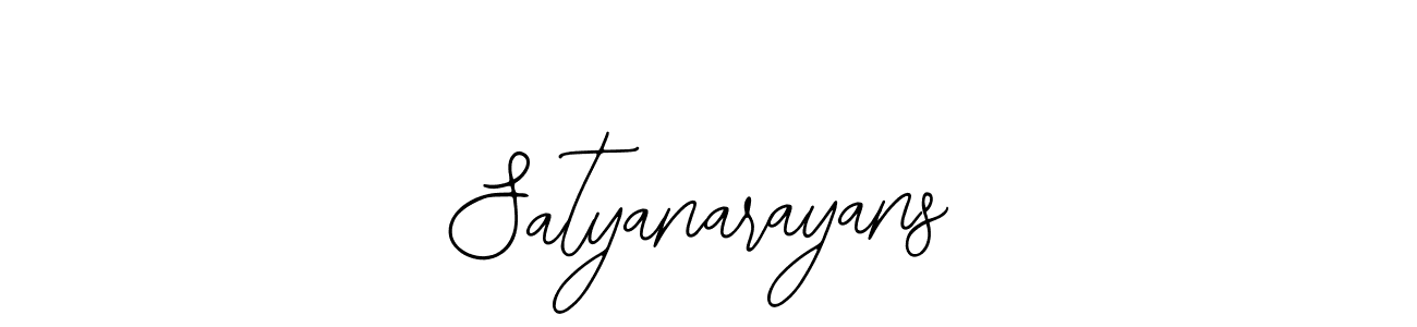 Use a signature maker to create a handwritten signature online. With this signature software, you can design (Bearetta-2O07w) your own signature for name Satyanarayans. Satyanarayans signature style 12 images and pictures png