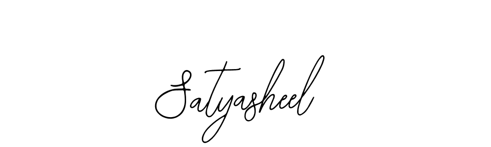 How to make Satyasheel name signature. Use Bearetta-2O07w style for creating short signs online. This is the latest handwritten sign. Satyasheel signature style 12 images and pictures png