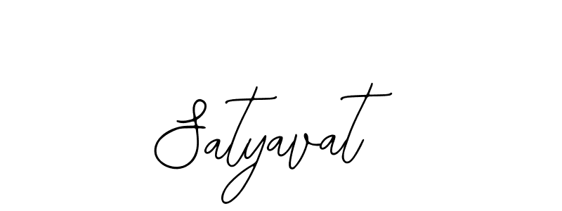 How to make Satyavat name signature. Use Bearetta-2O07w style for creating short signs online. This is the latest handwritten sign. Satyavat signature style 12 images and pictures png