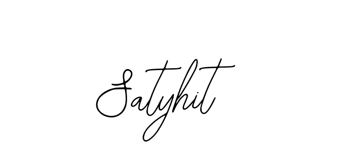 How to make Satyhit signature? Bearetta-2O07w is a professional autograph style. Create handwritten signature for Satyhit name. Satyhit signature style 12 images and pictures png