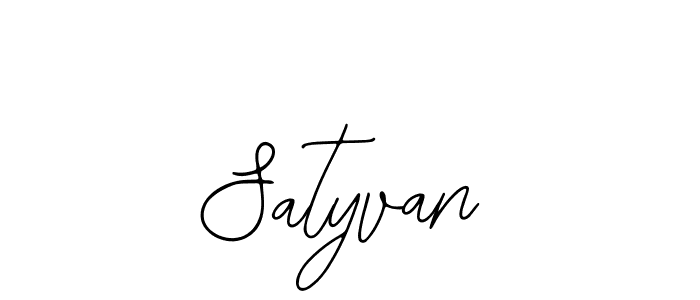 Design your own signature with our free online signature maker. With this signature software, you can create a handwritten (Bearetta-2O07w) signature for name Satyvan. Satyvan signature style 12 images and pictures png