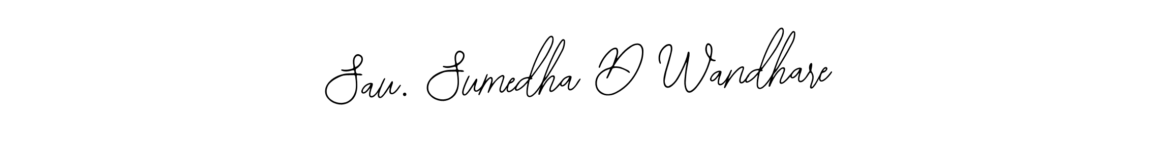 How to make Sau. Sumedha D Wandhare signature? Bearetta-2O07w is a professional autograph style. Create handwritten signature for Sau. Sumedha D Wandhare name. Sau. Sumedha D Wandhare signature style 12 images and pictures png