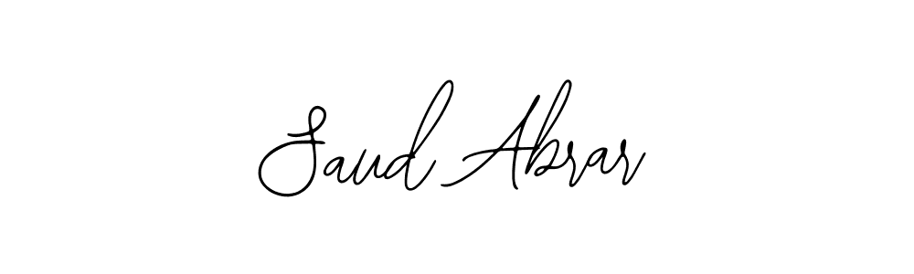 How to make Saud Abrar signature? Bearetta-2O07w is a professional autograph style. Create handwritten signature for Saud Abrar name. Saud Abrar signature style 12 images and pictures png