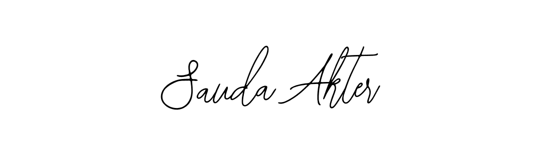 Use a signature maker to create a handwritten signature online. With this signature software, you can design (Bearetta-2O07w) your own signature for name Sauda Akter. Sauda Akter signature style 12 images and pictures png