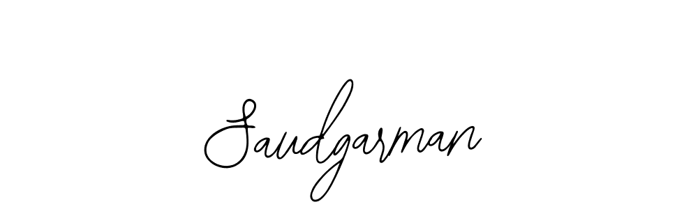 How to make Saudgarman name signature. Use Bearetta-2O07w style for creating short signs online. This is the latest handwritten sign. Saudgarman signature style 12 images and pictures png