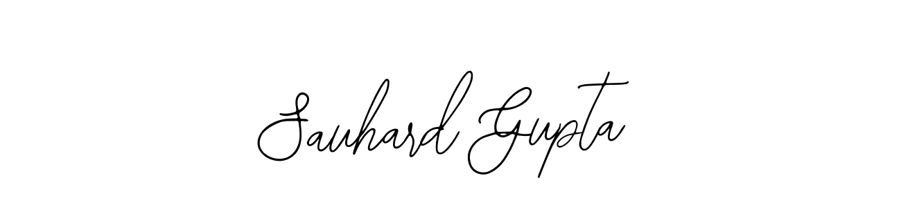 How to make Sauhard Gupta name signature. Use Bearetta-2O07w style for creating short signs online. This is the latest handwritten sign. Sauhard Gupta signature style 12 images and pictures png