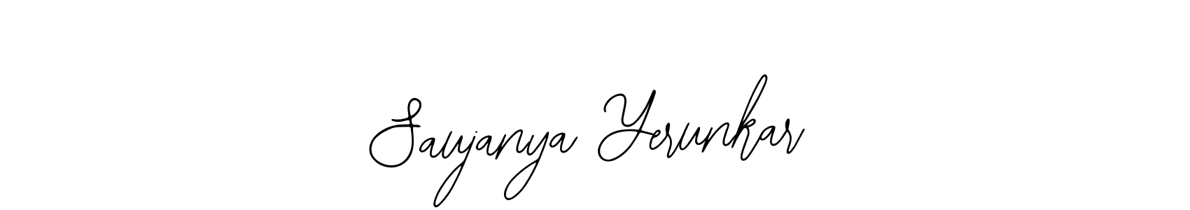 Design your own signature with our free online signature maker. With this signature software, you can create a handwritten (Bearetta-2O07w) signature for name Saujanya Yerunkar. Saujanya Yerunkar signature style 12 images and pictures png