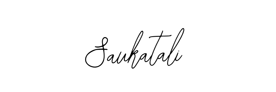 How to make Saukatali signature? Bearetta-2O07w is a professional autograph style. Create handwritten signature for Saukatali name. Saukatali signature style 12 images and pictures png